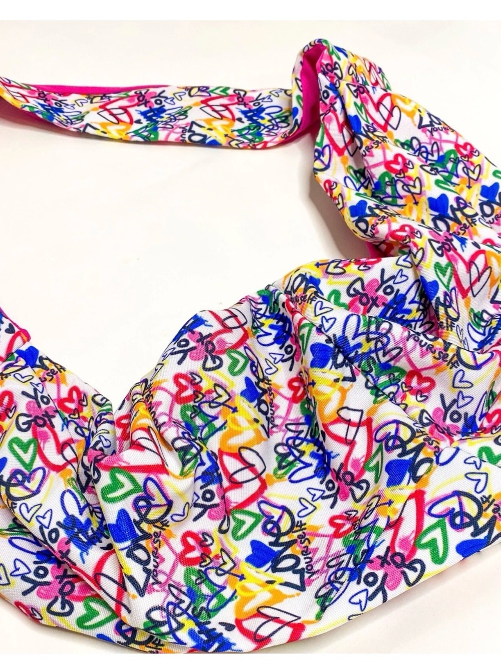 Graffiti Love Yourself Sport Sling Nylon Bag - Picture 3 of 12
